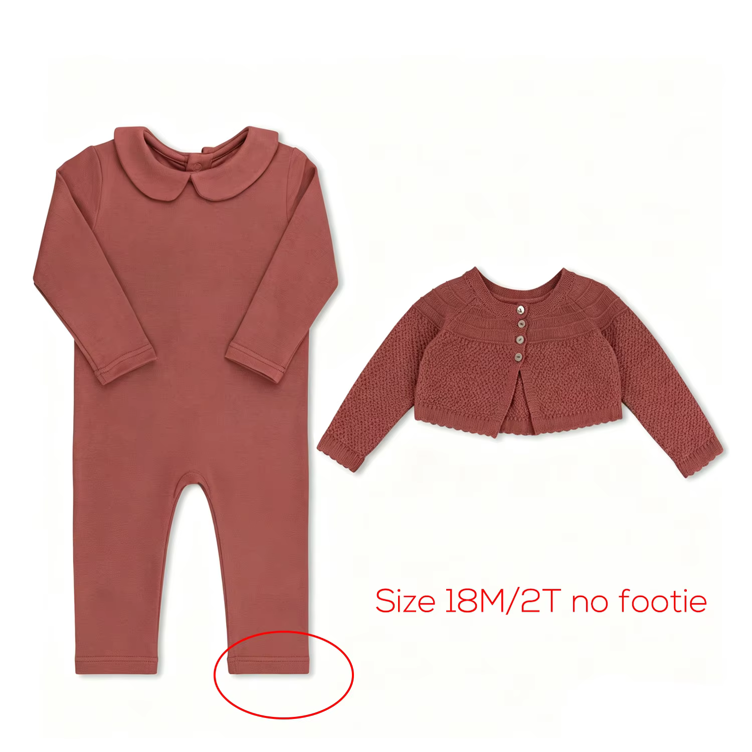 Baby Collection – Mauve Footless Romper & Cardigan Set – Ali Picks AW26