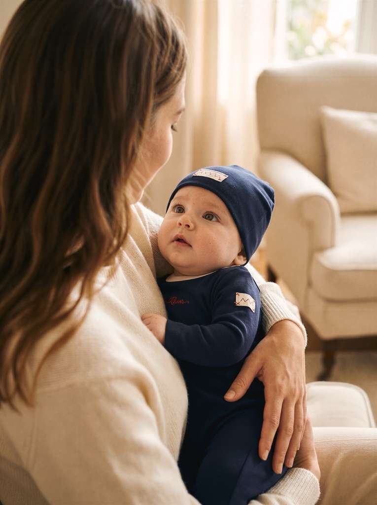Au Revoir – Burgundy Baby Boy Set – Ali Layette AW26