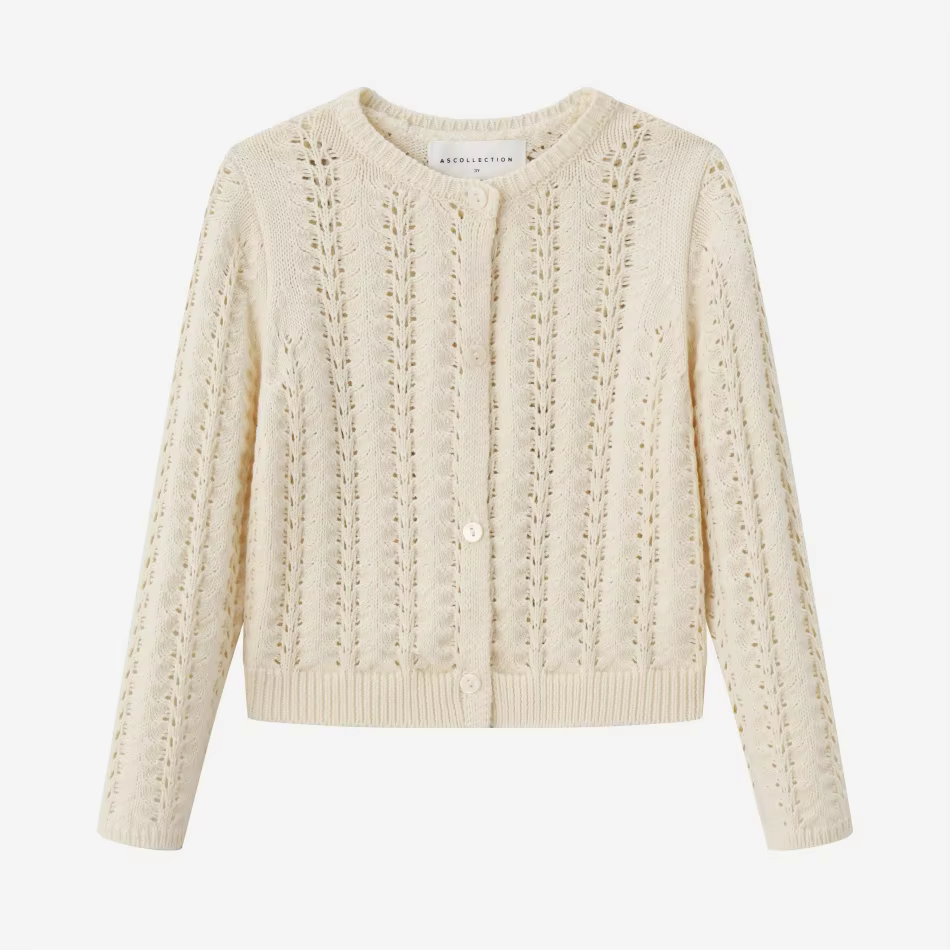 Brown Floral Collection – Cream Cardigan – Ali Specials AW26
