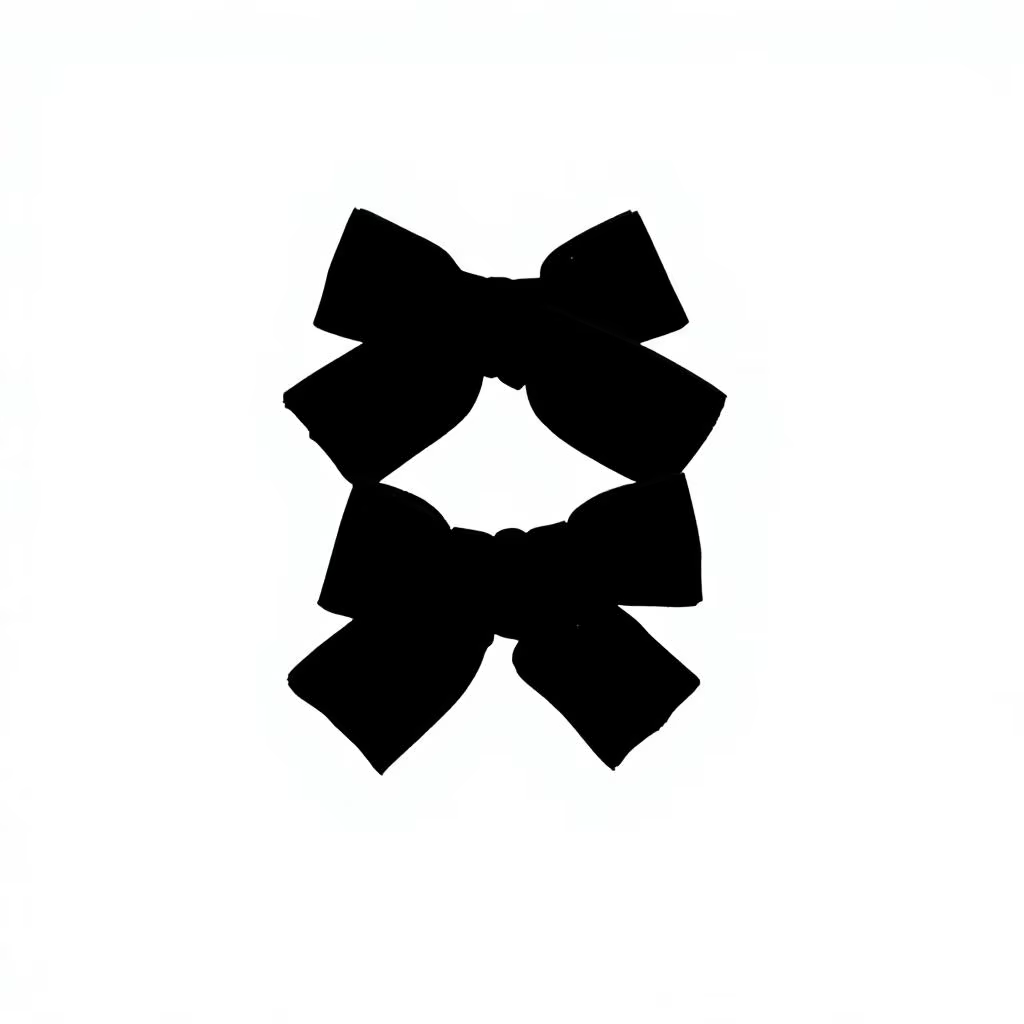 Black Mini Velvet Bow Clip – Ali Picks AW26