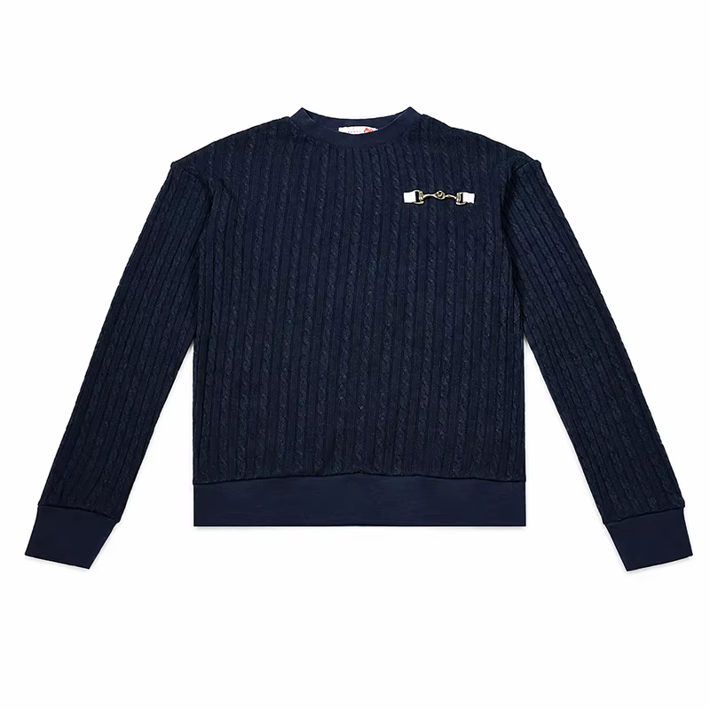 Navy Cable Knit Collection – Boys Sweater – I Love Ali AW26