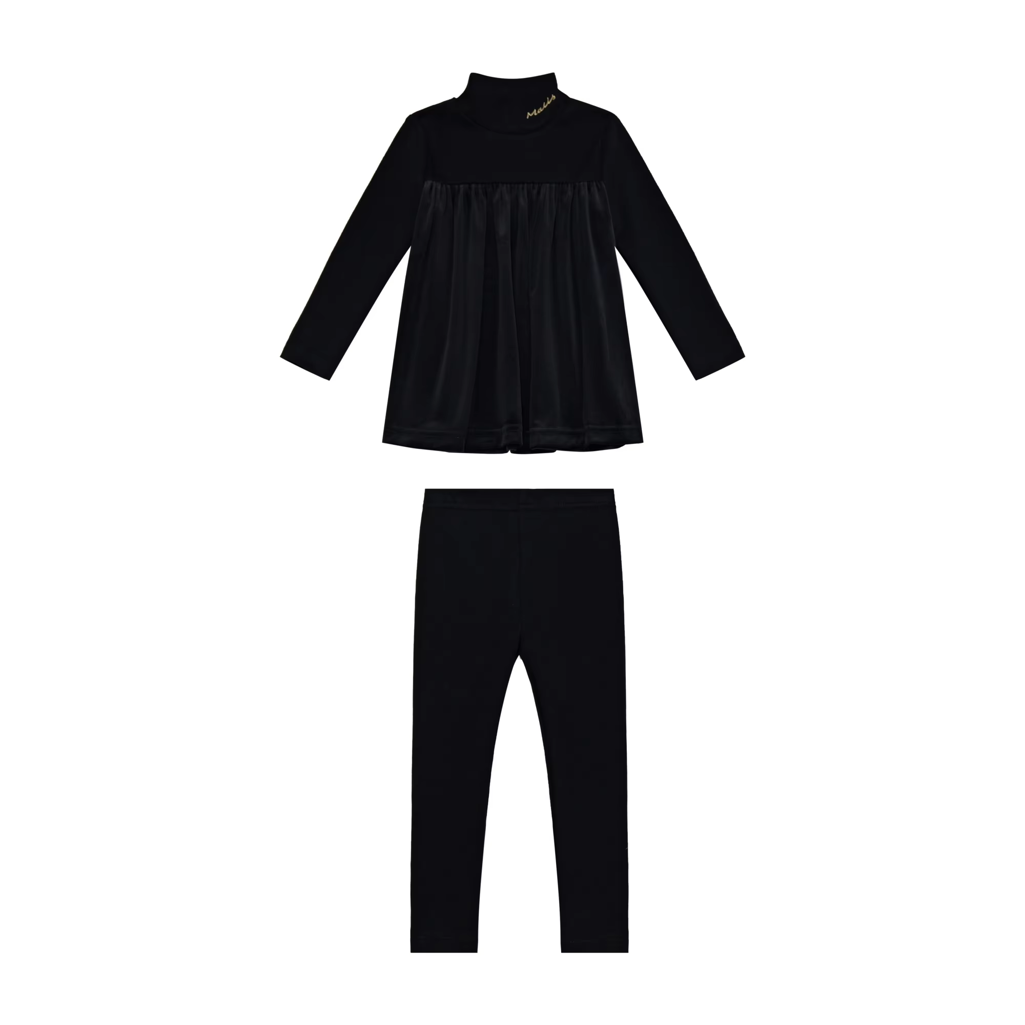 Black Velvet Pajama Collection – Girl Velvet Set – Ali Mali AW26