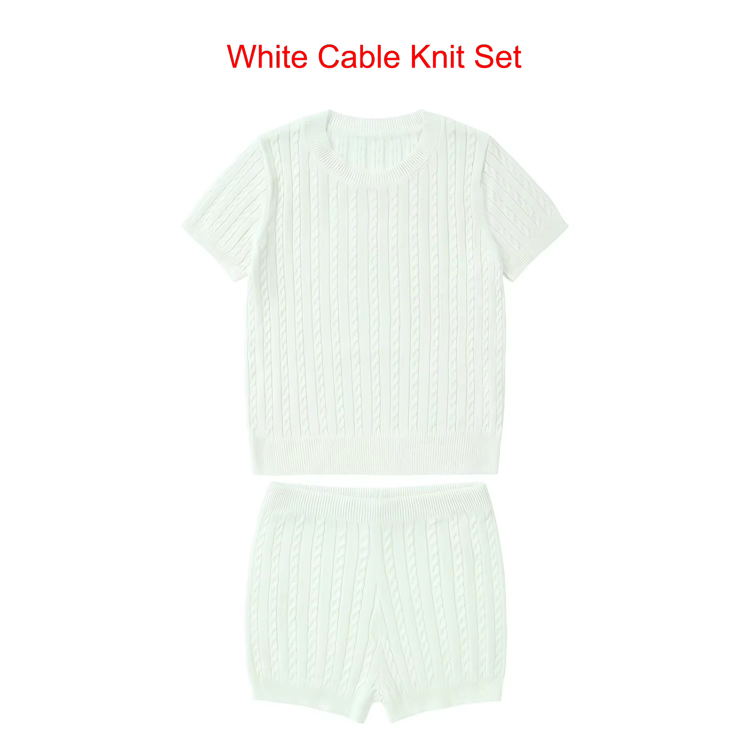 Sage Collection – White Knitting Set