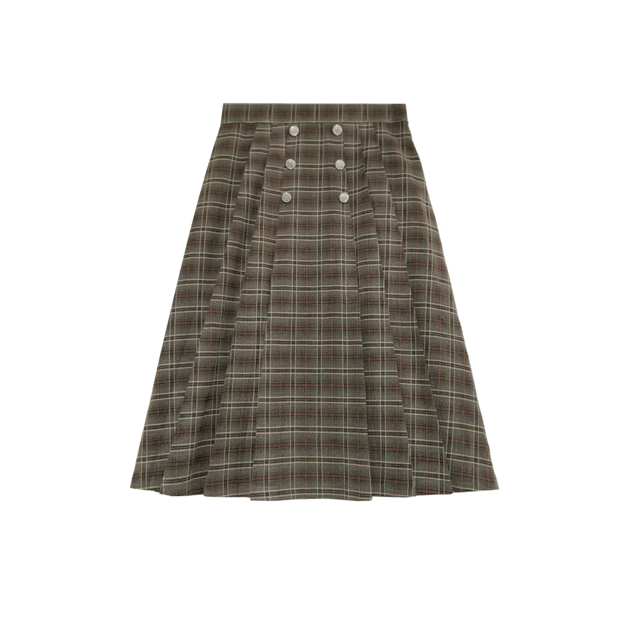 Chestnut Plaid – Girls Plaid Skirt – Ali Plus AW26