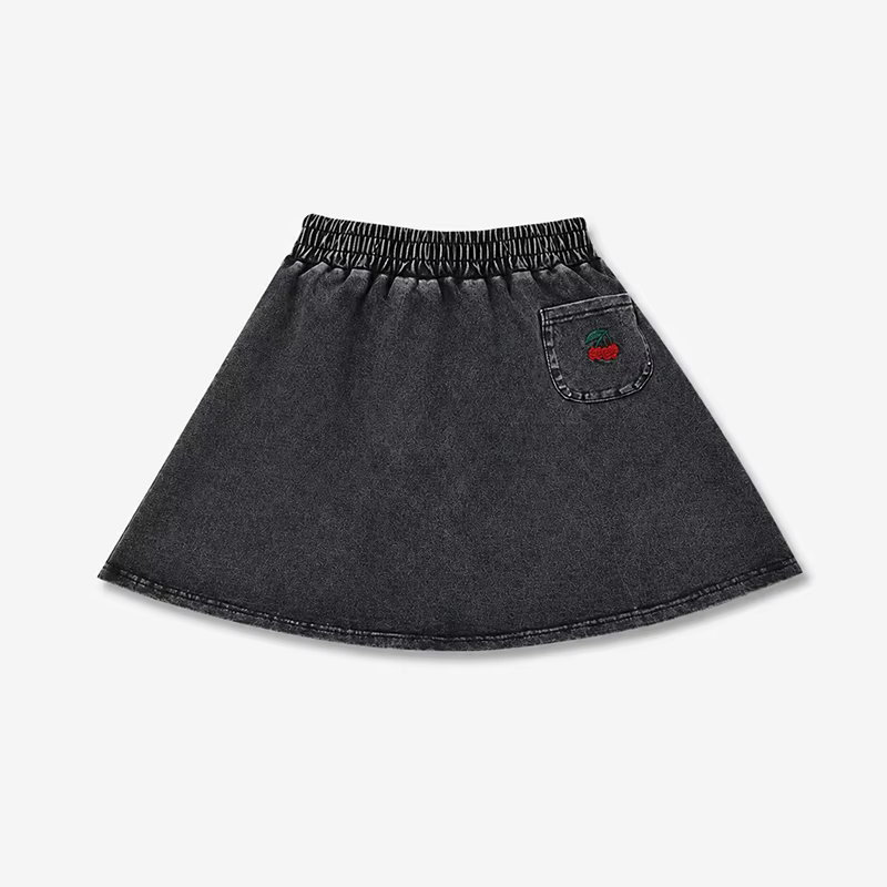 Black Denim Family – Girls Skirt – Ali Mali AW26
