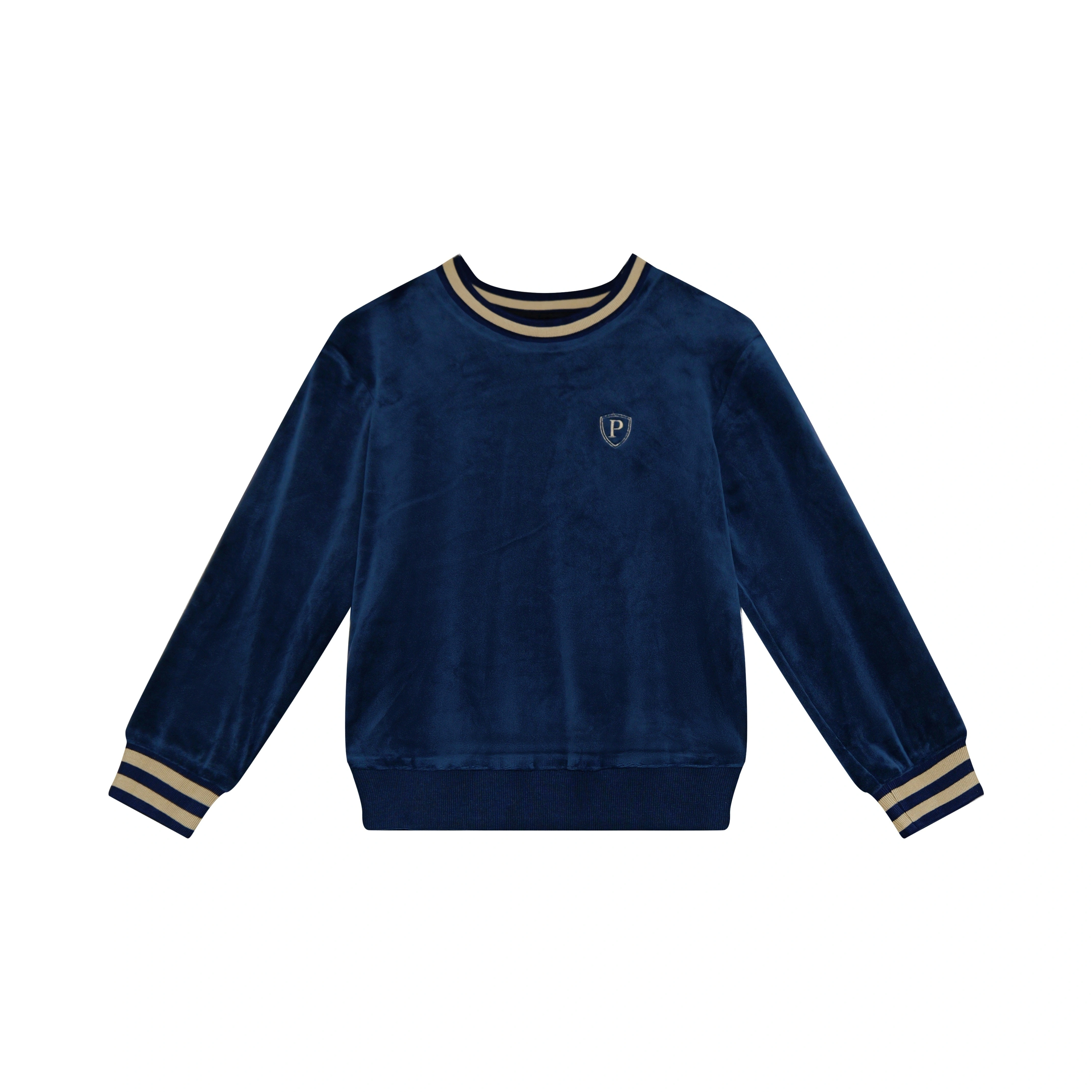 Navy Velour Maxi Collection – Boy Blue Top