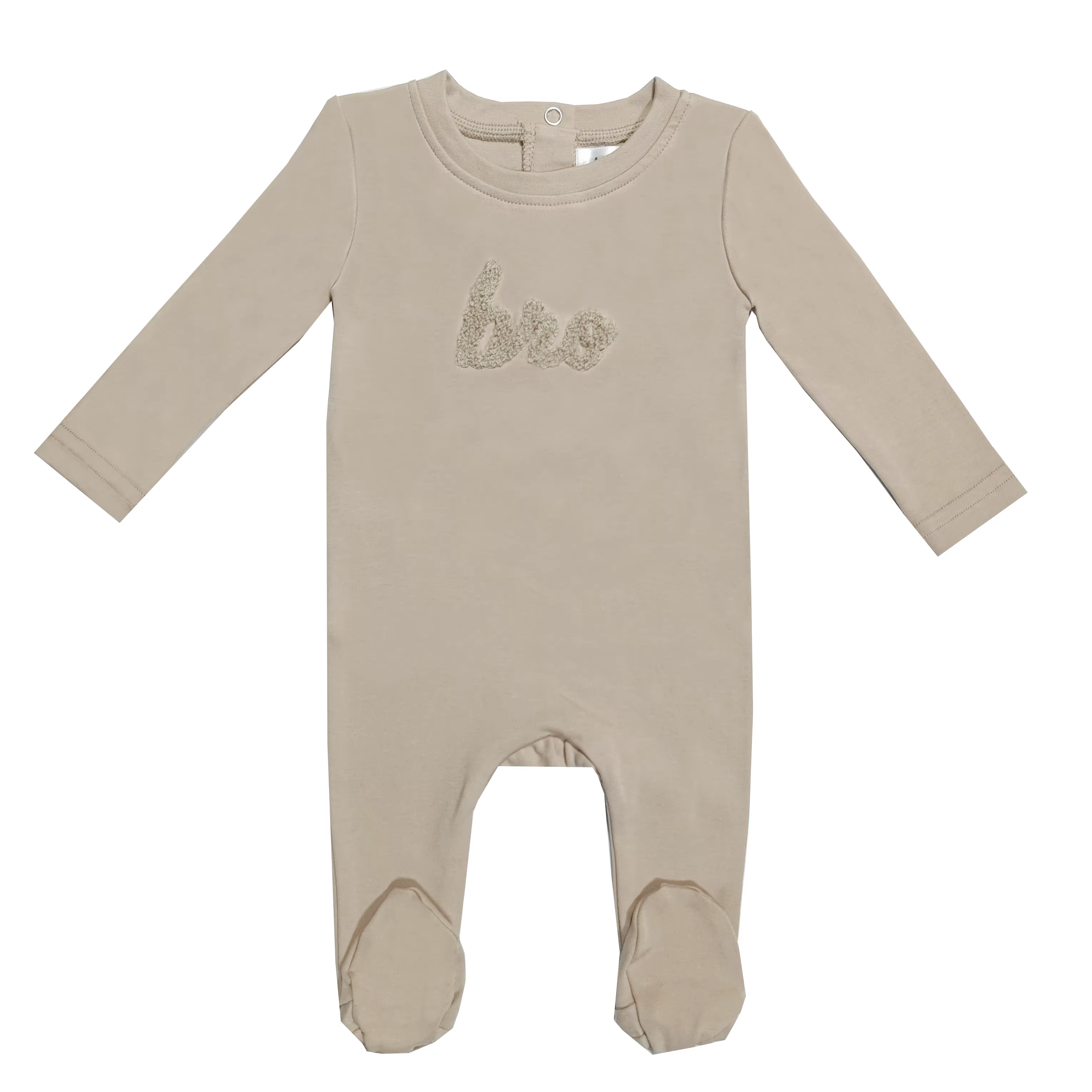 Sibling Loungewear Collection boy apricot romper – Ali Plus AW26