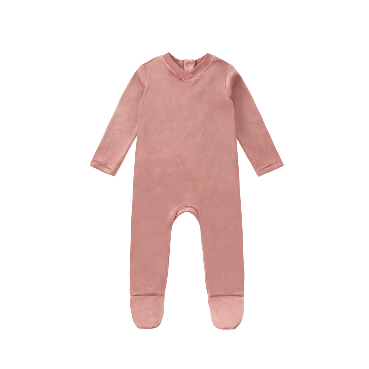 Velour Loungewear – Pink Footie