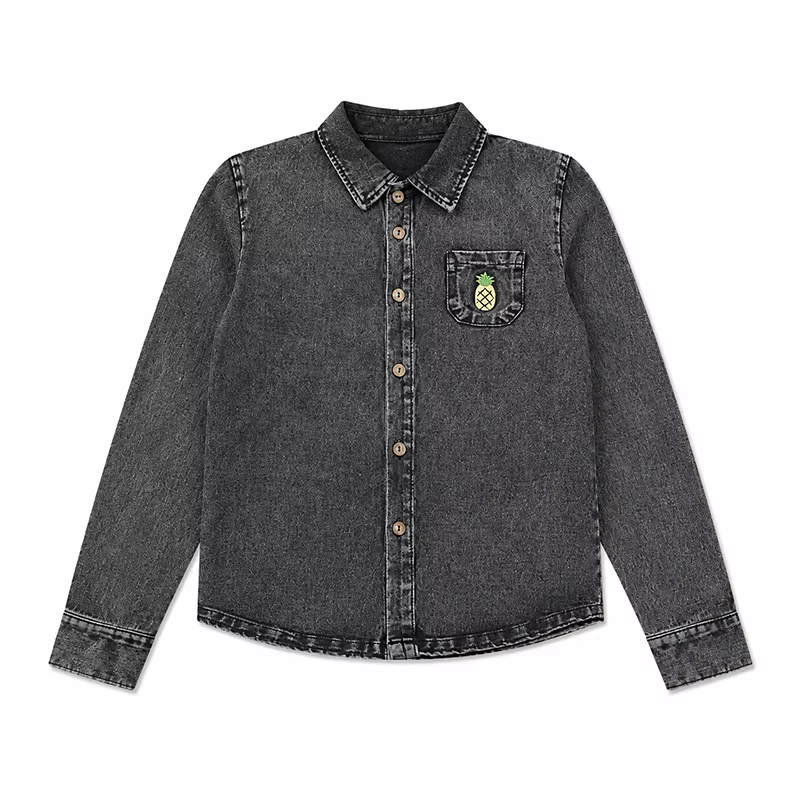 Black Denim Family – Boys Shirt – Ali Mali AW26