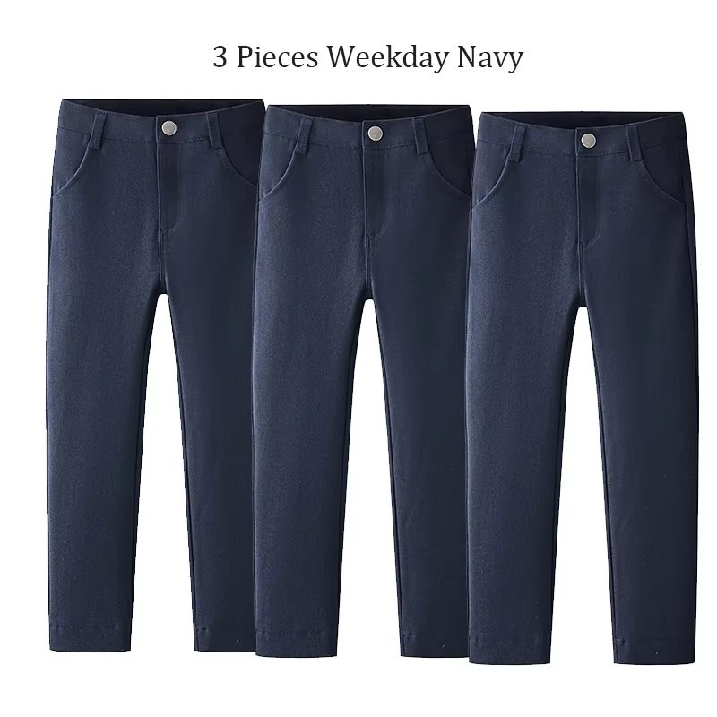 Black & Navy Stretch Trousers – 3Pcs Navy Weekday – Ali Affordable AW26