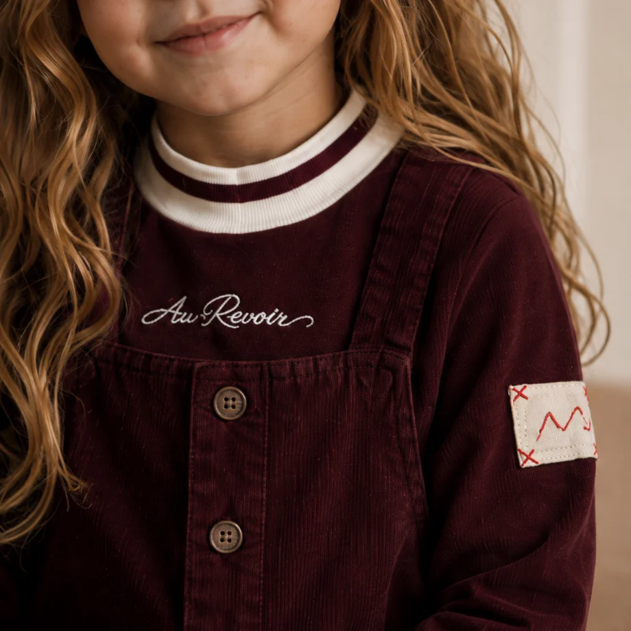 Au Revoir – Burgundy Girls Set – Ali Layette AW26