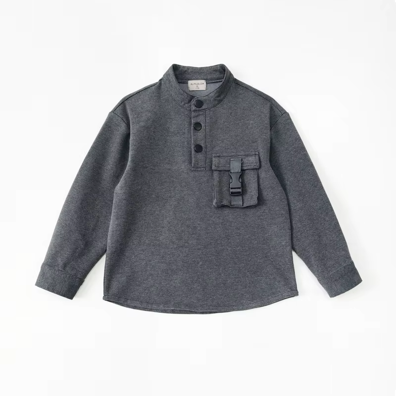 Charcoal Mist Collection little boy shirt – Ali Plus AW26
