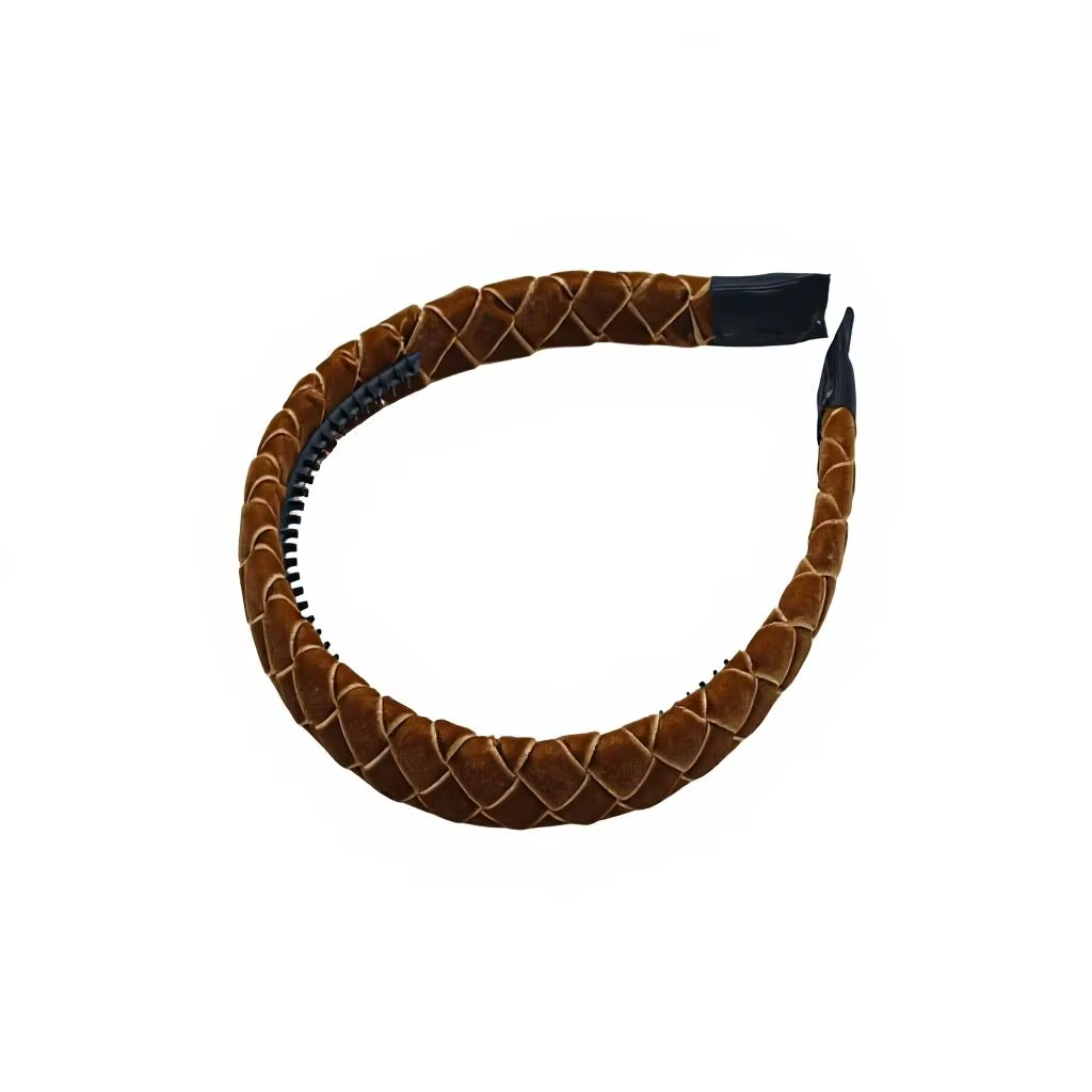 Brown Velvet Bow Headband – Ali Picks AW26