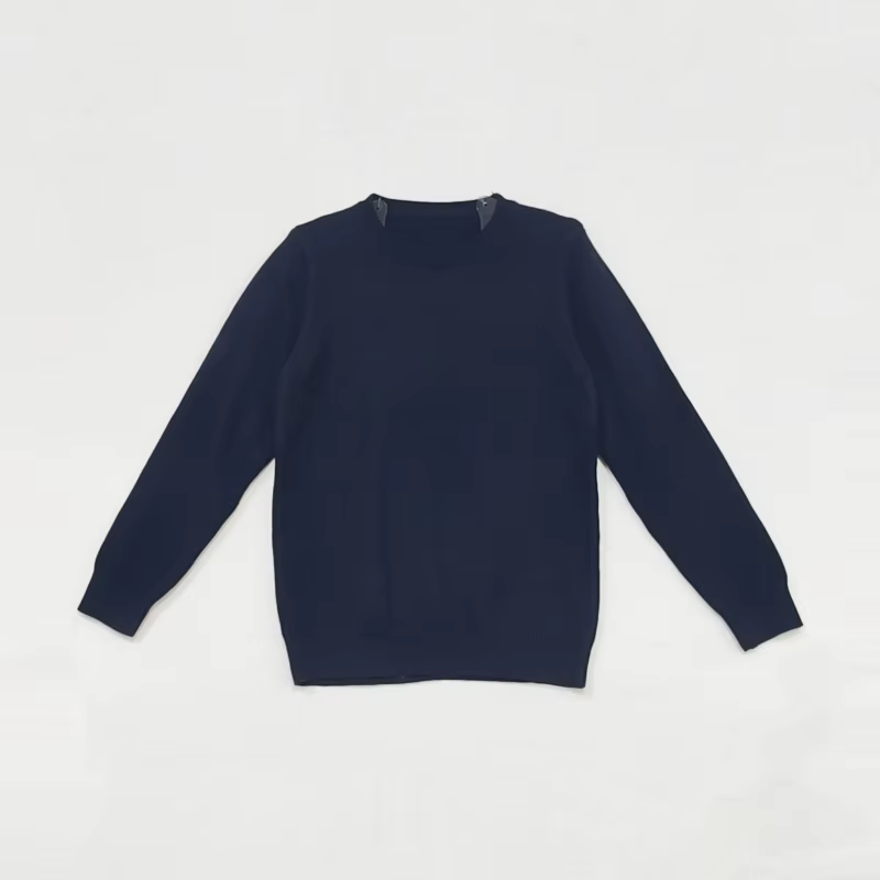 Checked Charm Navy Knit Top – Ali & Co Checked Charm AW26