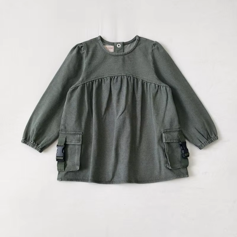 Rustic Olive Collection – Green Denim Skirt