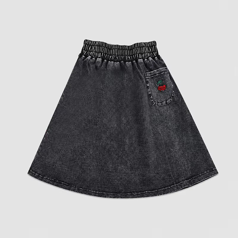 Black Denim Family – Maxi Skirt – Ali Mali AW26