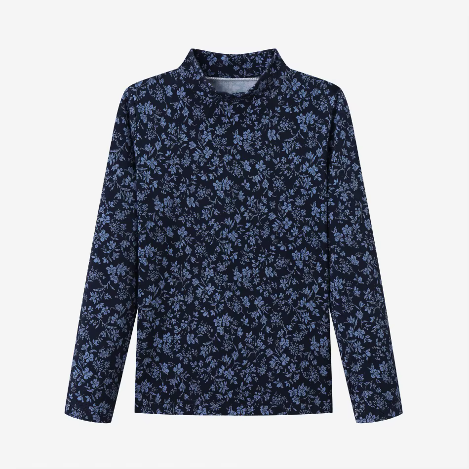 Denim Varsity Collection – Blue Mockneck – Ali Specials AW26