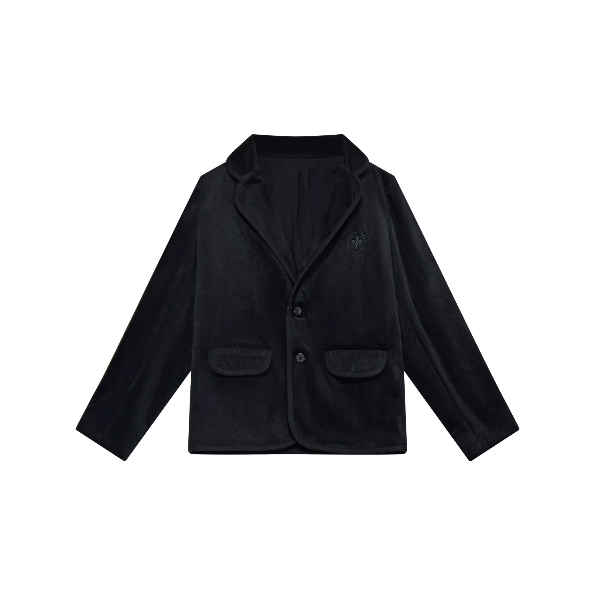 Black Floral Velvet – Boys Velvet Blazer – Ali Mali AW26