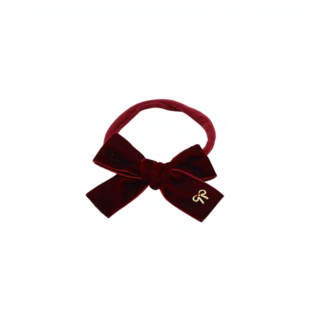 Wine Nylon Bow Headband – Ali Picks AW26