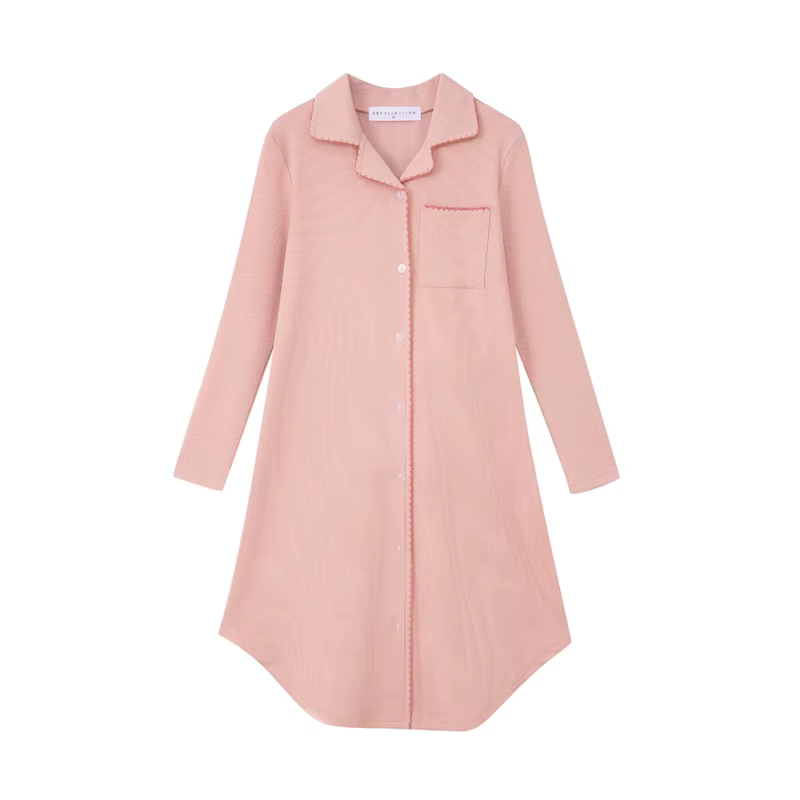 Button Loungewear – Pink Dress
