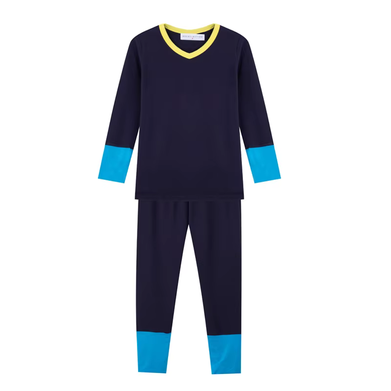 Modal Loungewear – Blue Cuff Pjs