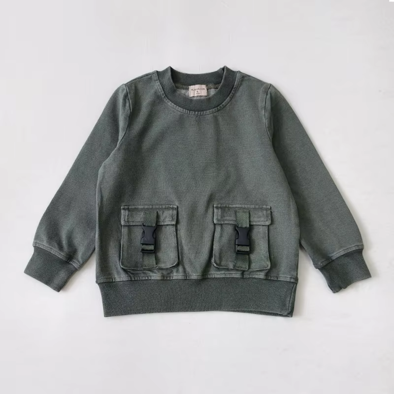Rustic Olive Collection – Boys Denim Top