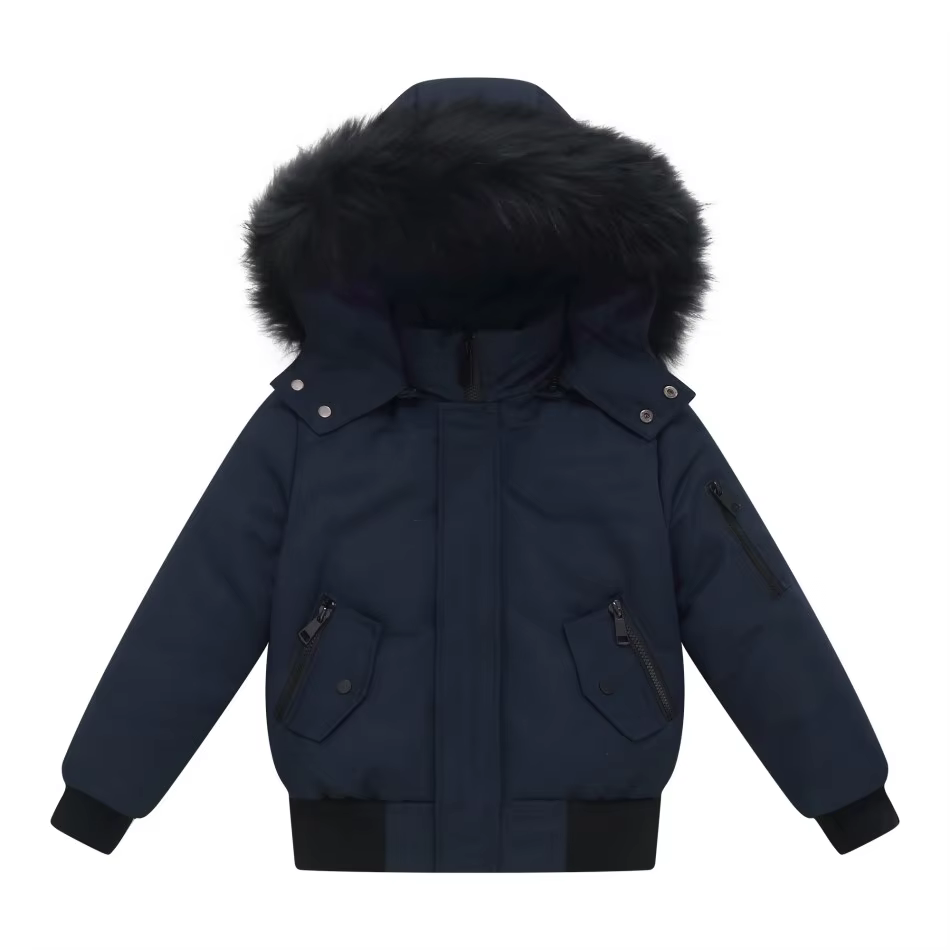 Navy Bomber Short Yeshiva Winter Coat – Ali Picks AW26