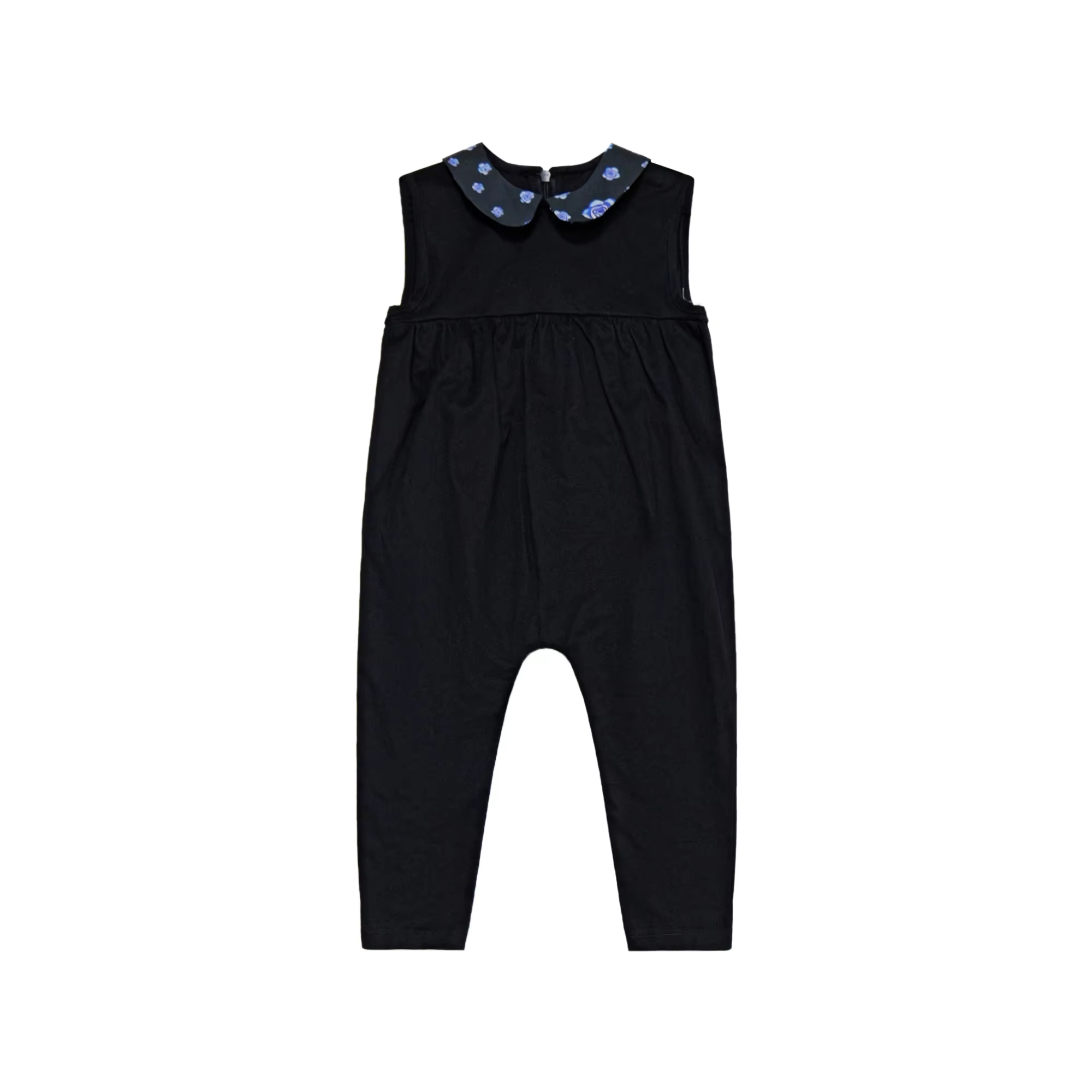 Elegant Blue Floral Collection – Baby Girl Romper – Barcali AW26