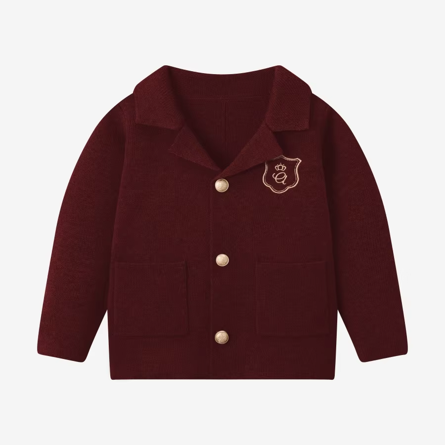 Burgundy Collection – Burgundy Knit Blazer
