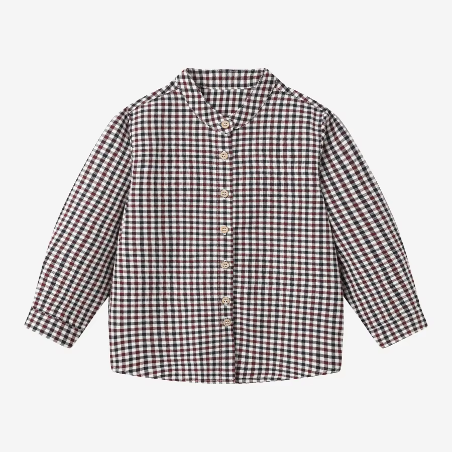 Burgundy Collection – Boys Check Shirt
