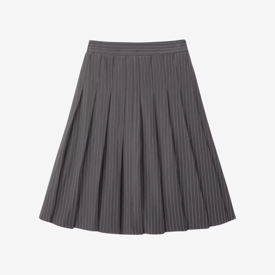 Pinstripe Collection – Grey Skirt