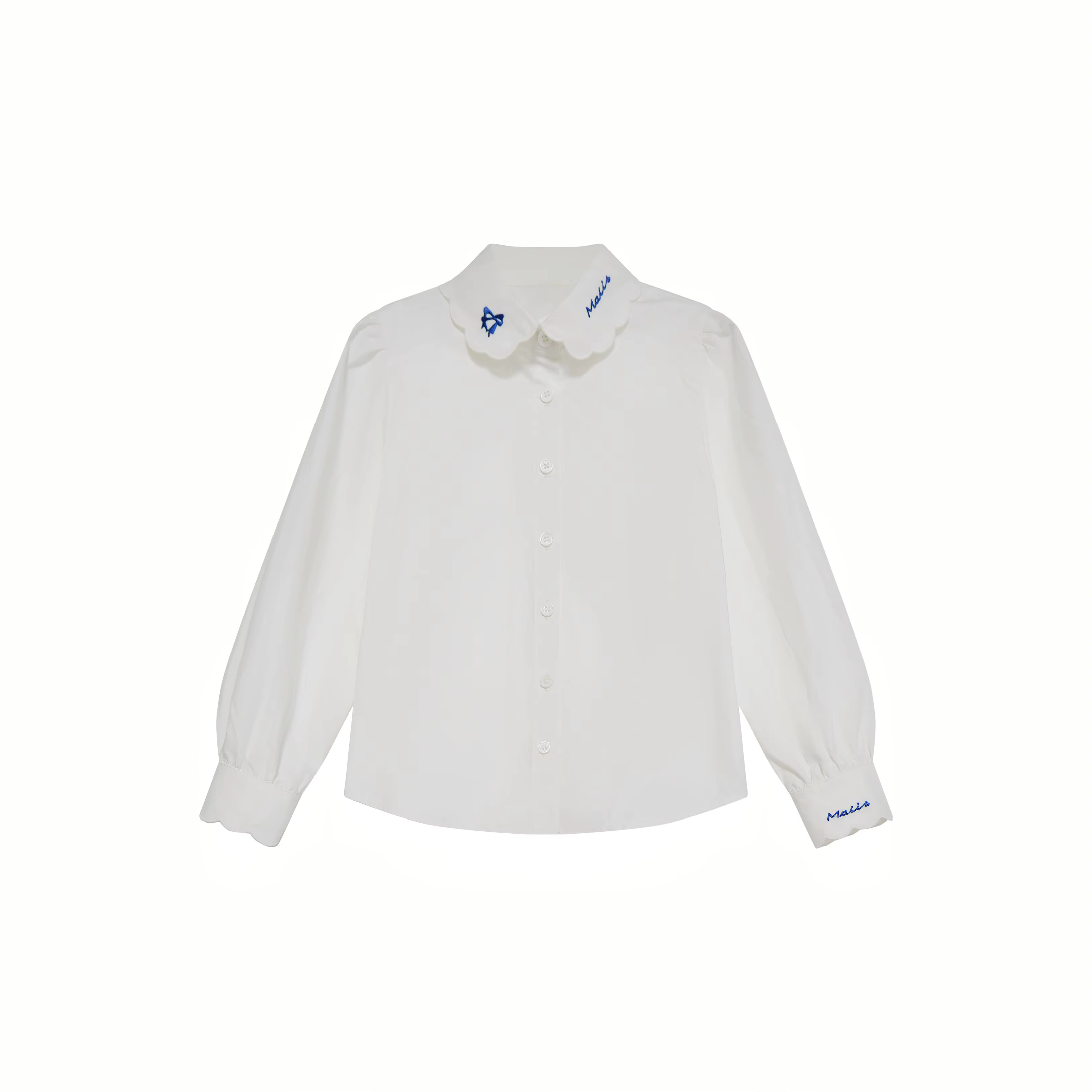Burgundy Collection – Girls White Shirt – Ali Mali AW26
