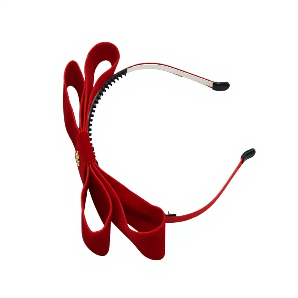 Red Velvet Bow Headband – Ali Picks AW26