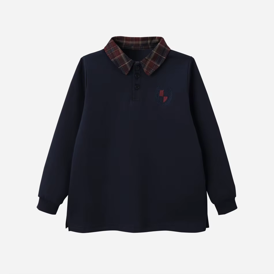 Denim Varsity Collection – Navy Boys Polo – Ali Specials AW26