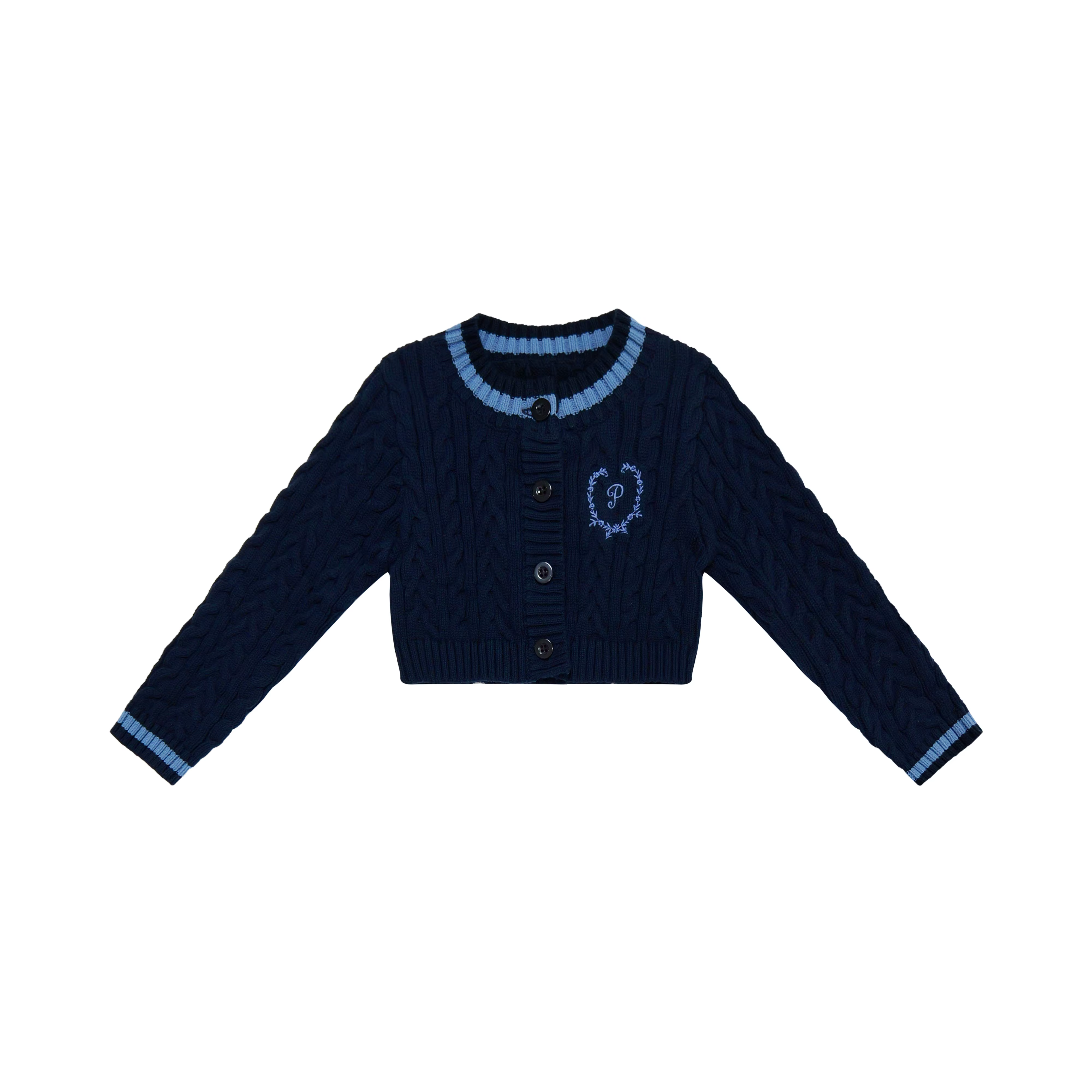 Navy Robe Collection Boy Short Cardigan – Ali Plus AW26