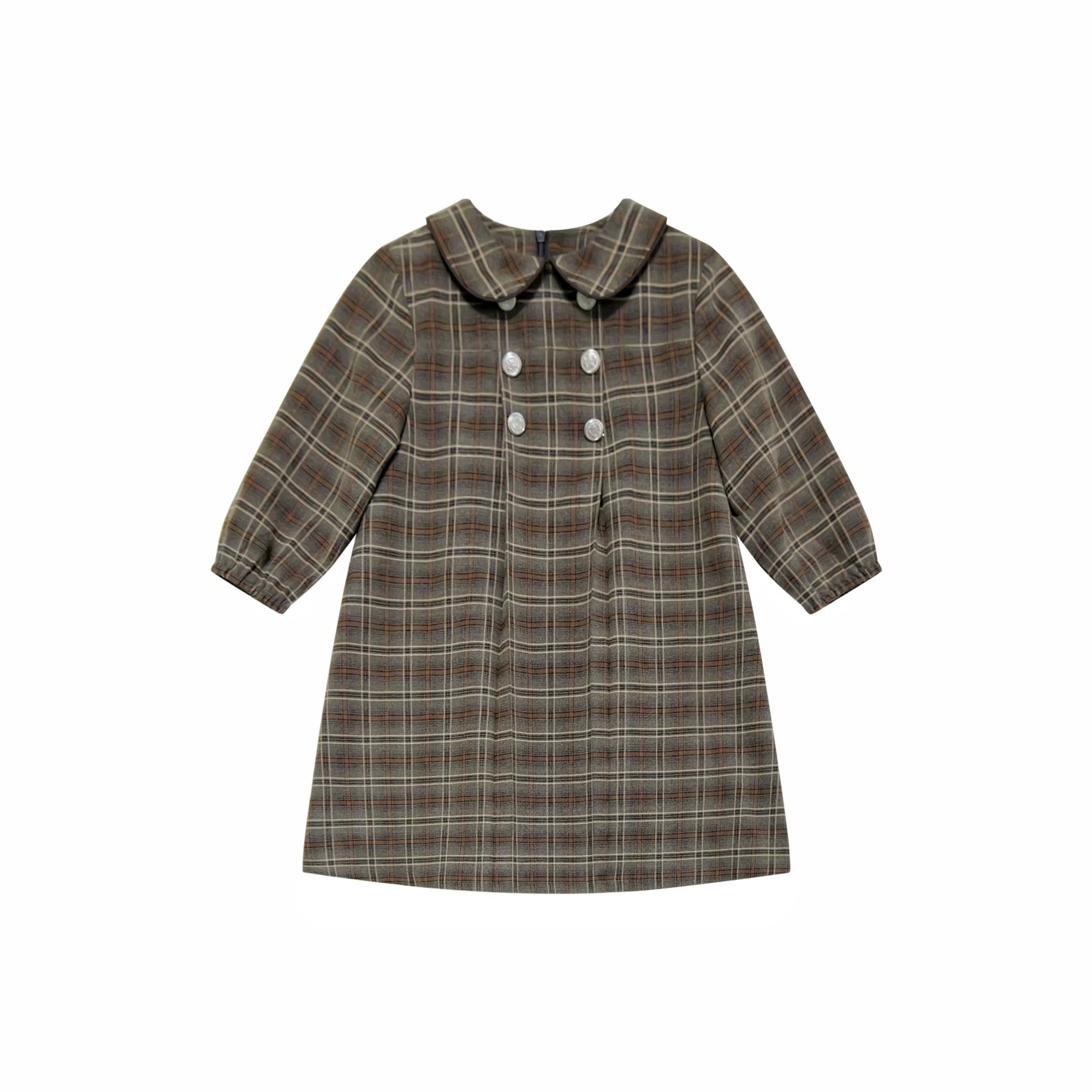 Chestnut Plaid – Girls Dress – Ali Plus AW26