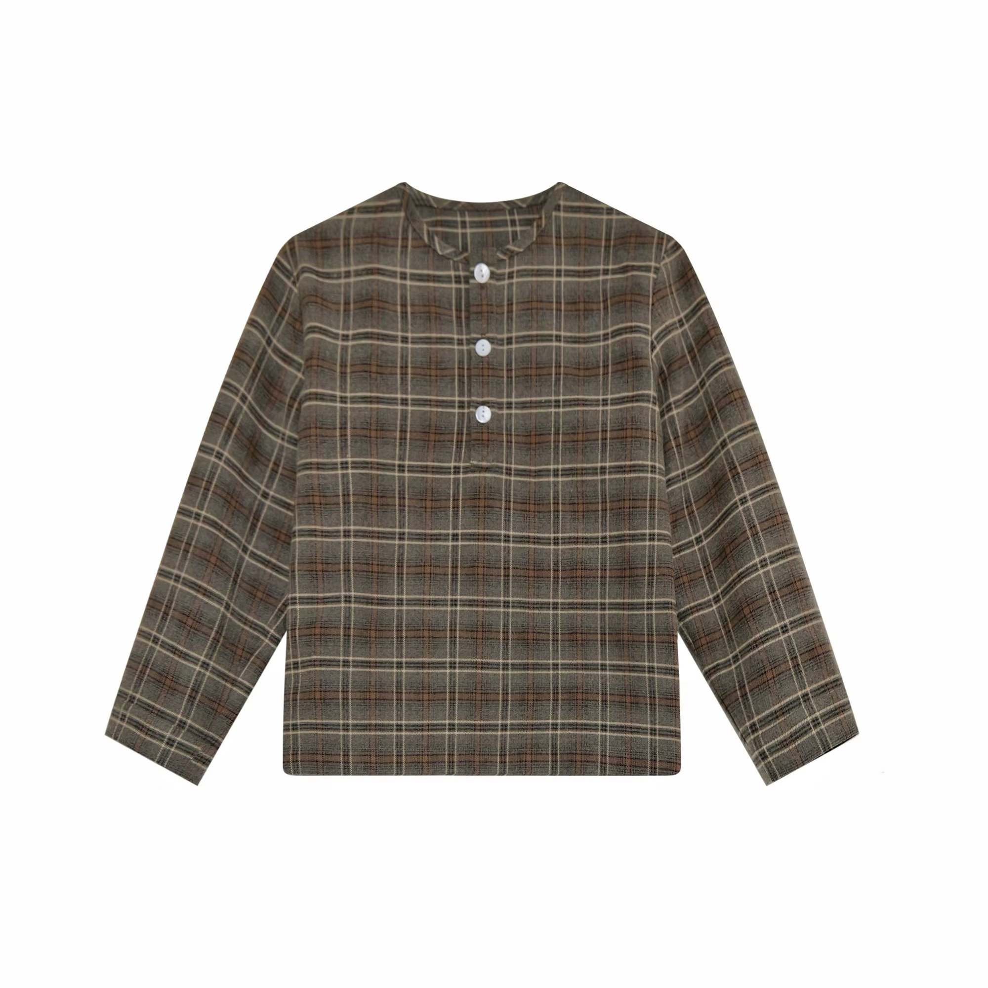 Chestnut Plaid – Boys Shirt – Ali Plus AW26