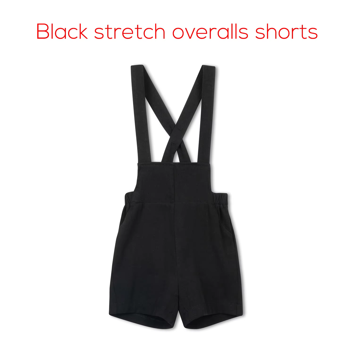Velvet – Black Overall Shorts – Ali Picks AW26