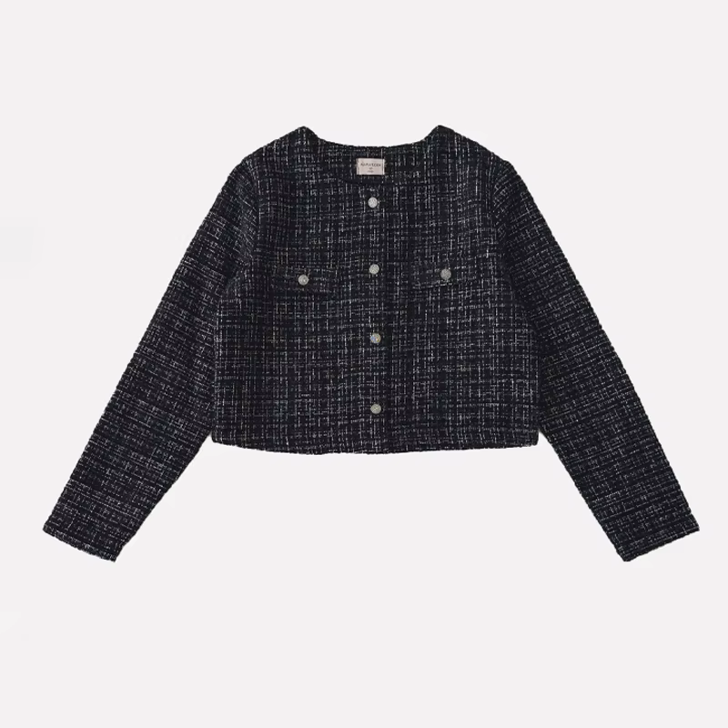 Midnight Tweed tweed girls jacket – Ali Plus AW26