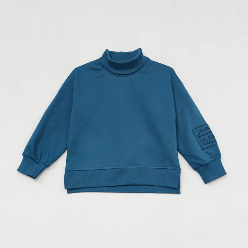 Teal & Lavender – Turtleneck Top – Ali & Co AW26