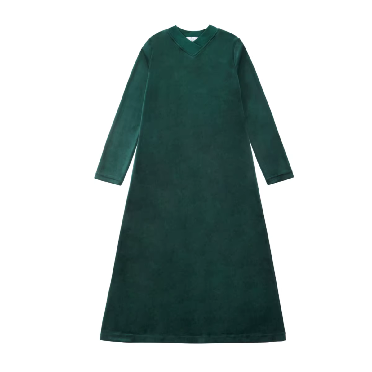 Velour Loungewear – Emerald Green Dress