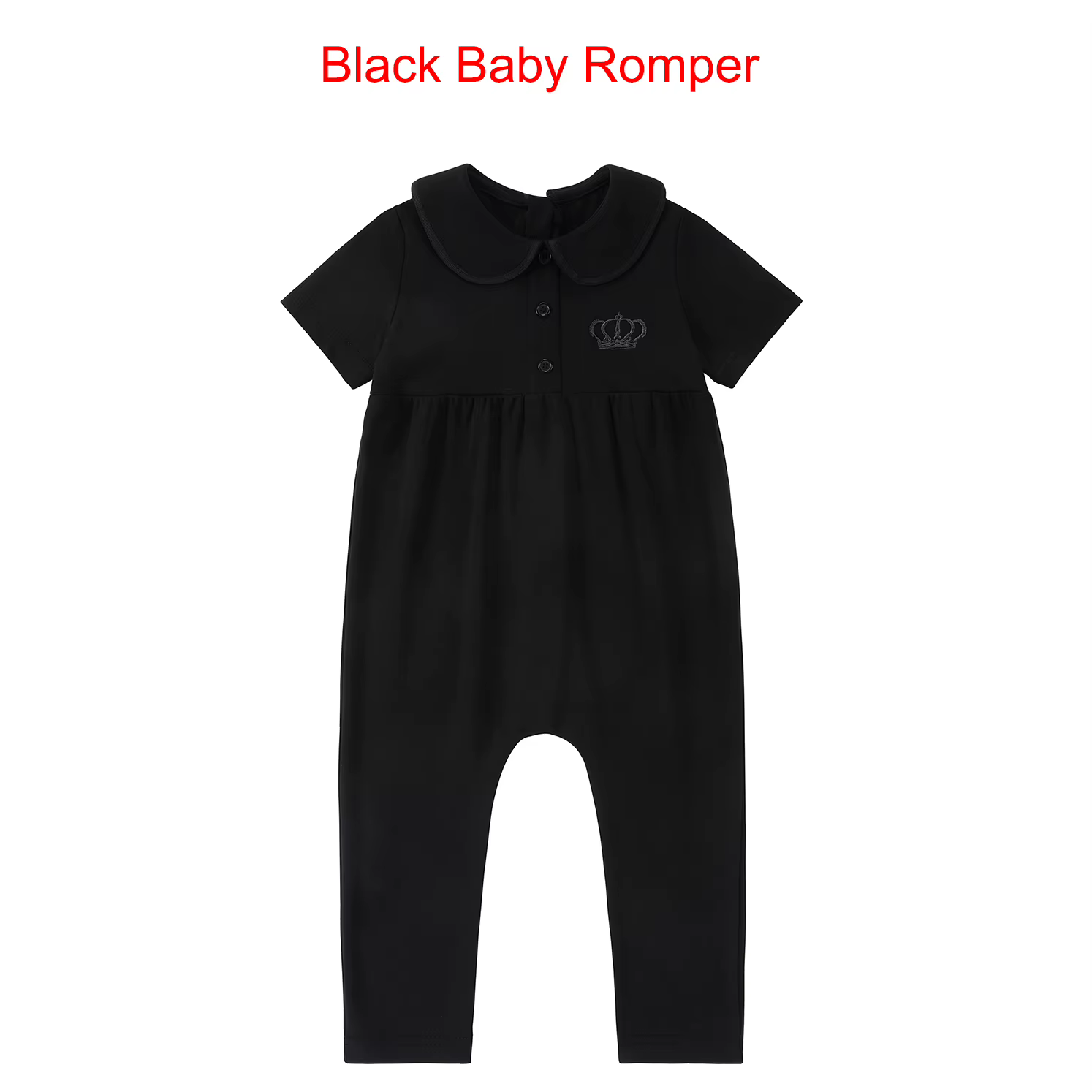 Robe Collection – Black Baby Romper
