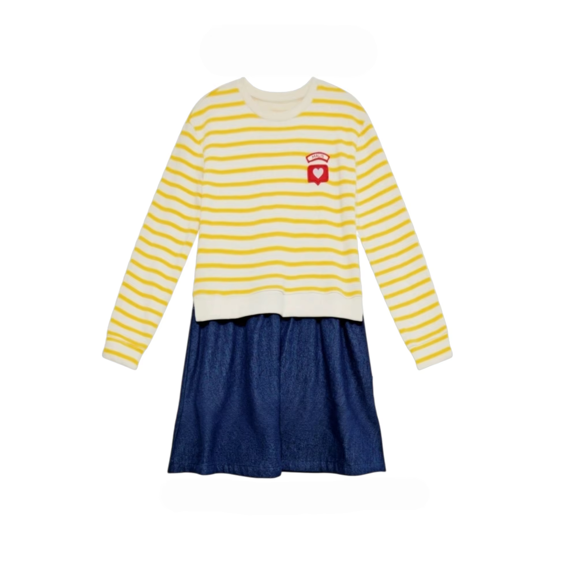 Yellow Stripe Collection – Girl Dress – Ali Mali AW26