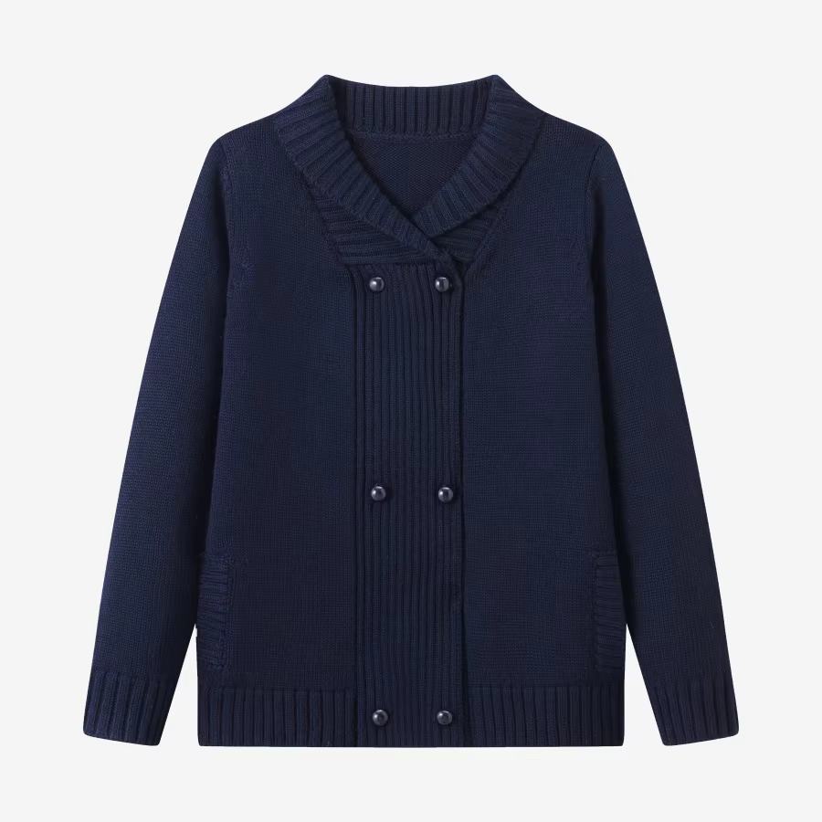 Burgundy Collection – Navy Shawl Cardi