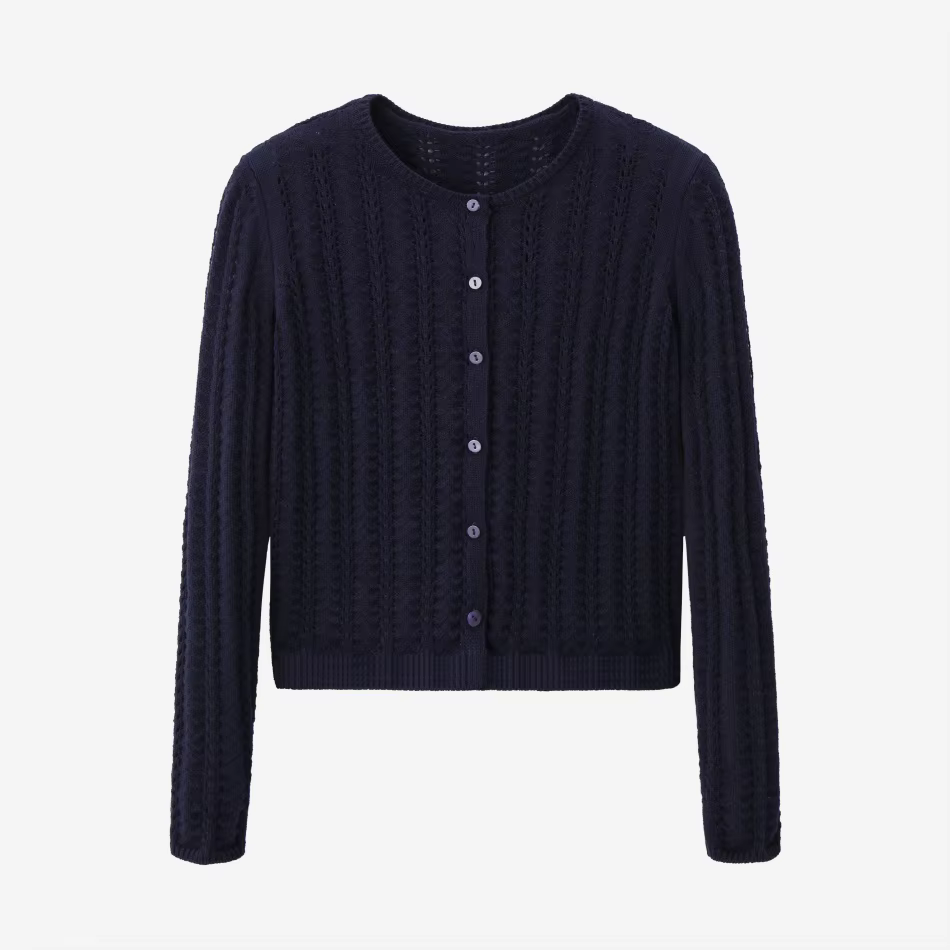Windsor Collection – Navy Knit Cardigan – Ali Specials AW26