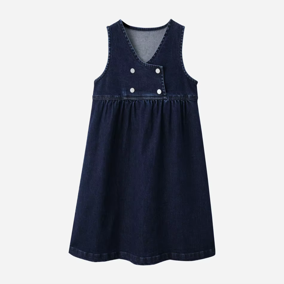 Denim Varsity Collection – V Neck Dress – Ali Specials AW26
