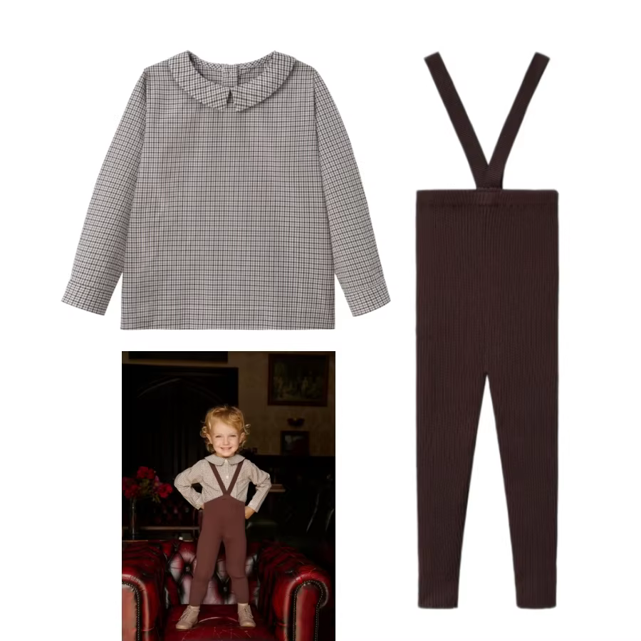 Chestnut Collection – Knit Suspender Shirt Set – Ali Specials AW26