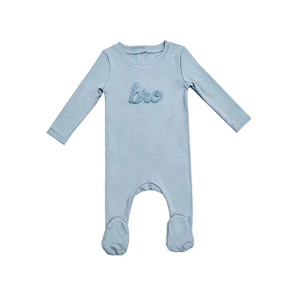 Sibling Loungewear Collection boy blue romper – Ali Plus AW26