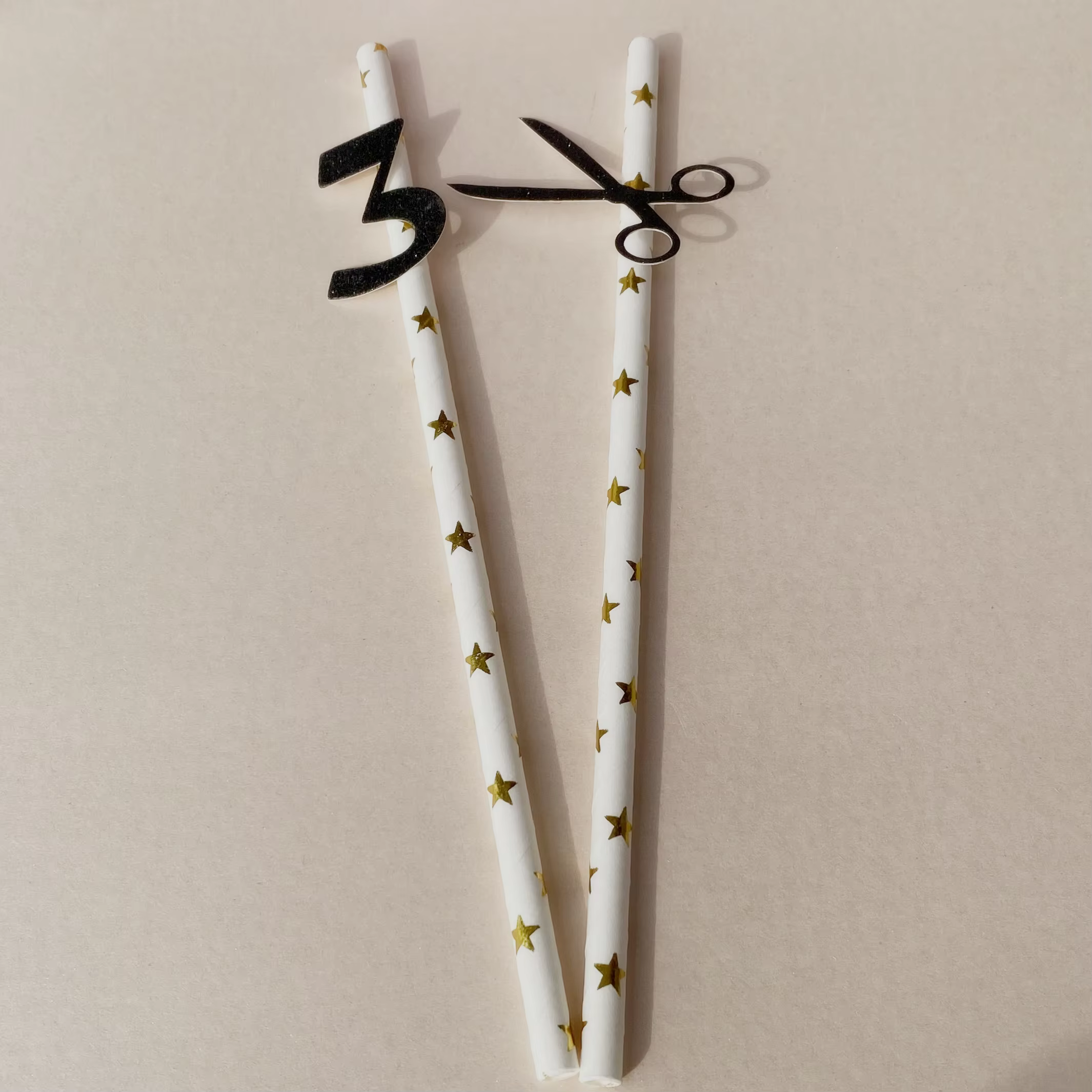 Upsherin Scissors Straws – 25 Pack