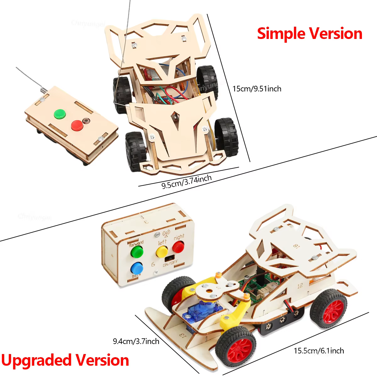 Build-Your-Own Wooden RC Car – Simple Version